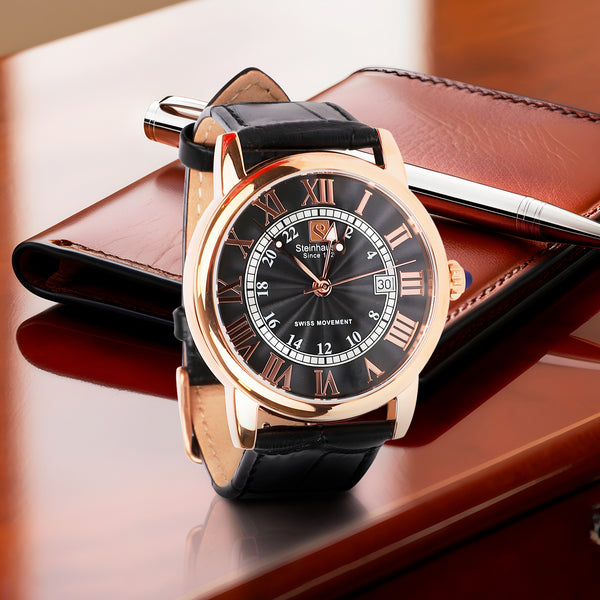 Delémont Collection - Rose-Gold / Black - S0723