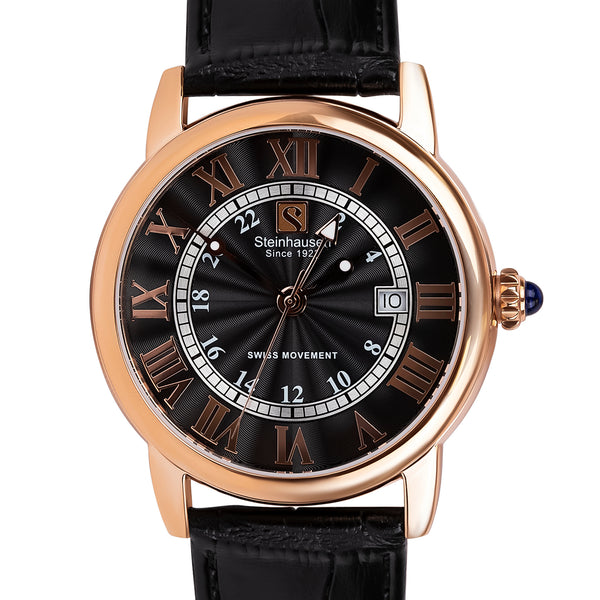 Delémont Collection - Rose-Gold / Black - S0723