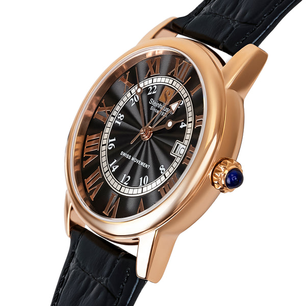 Delémont Collection - Rose-Gold / Black - S0723