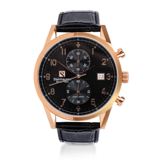 Lugano Collection - Rose-Gold / Black - S0919