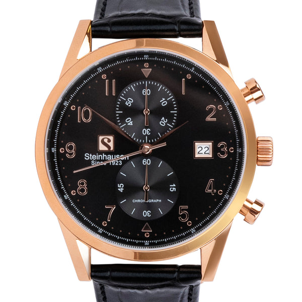 Lugano Collection - Rose-Gold / Black - S0919